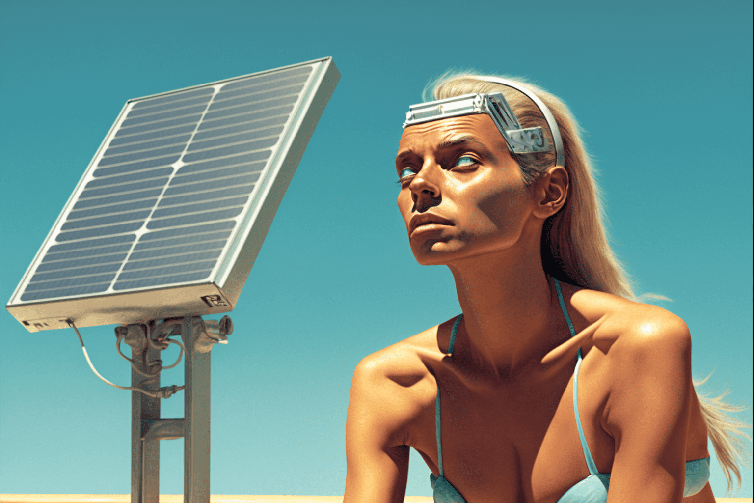 Can You Get a Tan Staring at a Solar Panel?