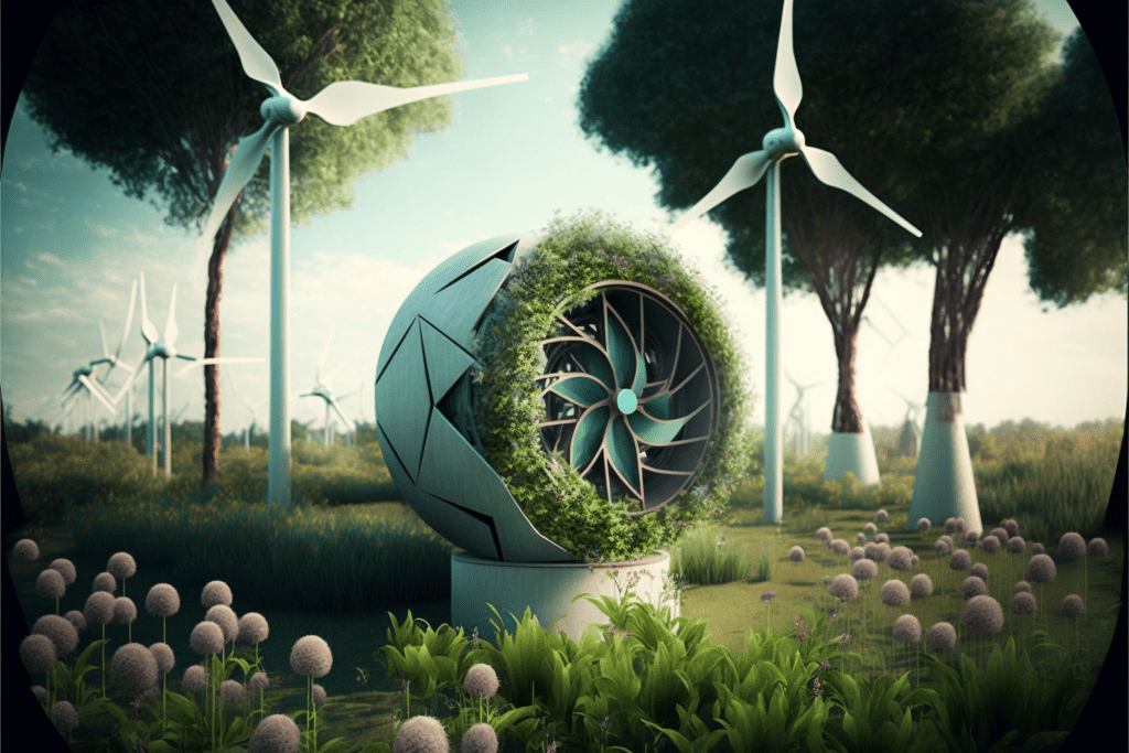 Wind Turbine Garden