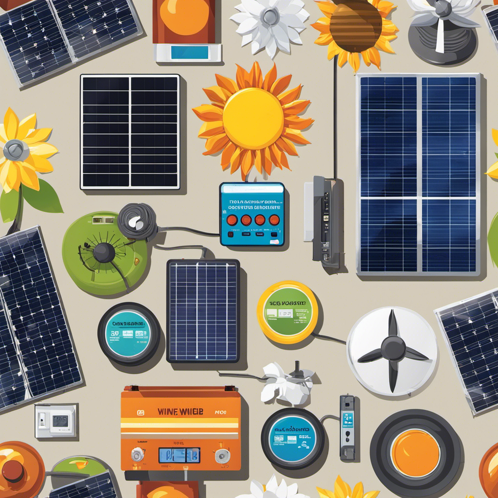 An image that showcases various types of solar and wind charge controllers, highlighting their distinctive features and benefits