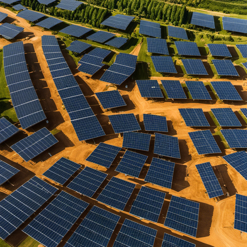 An image capturing the vibrant, sun-kissed landscape of Connexus Energy Solar Garden