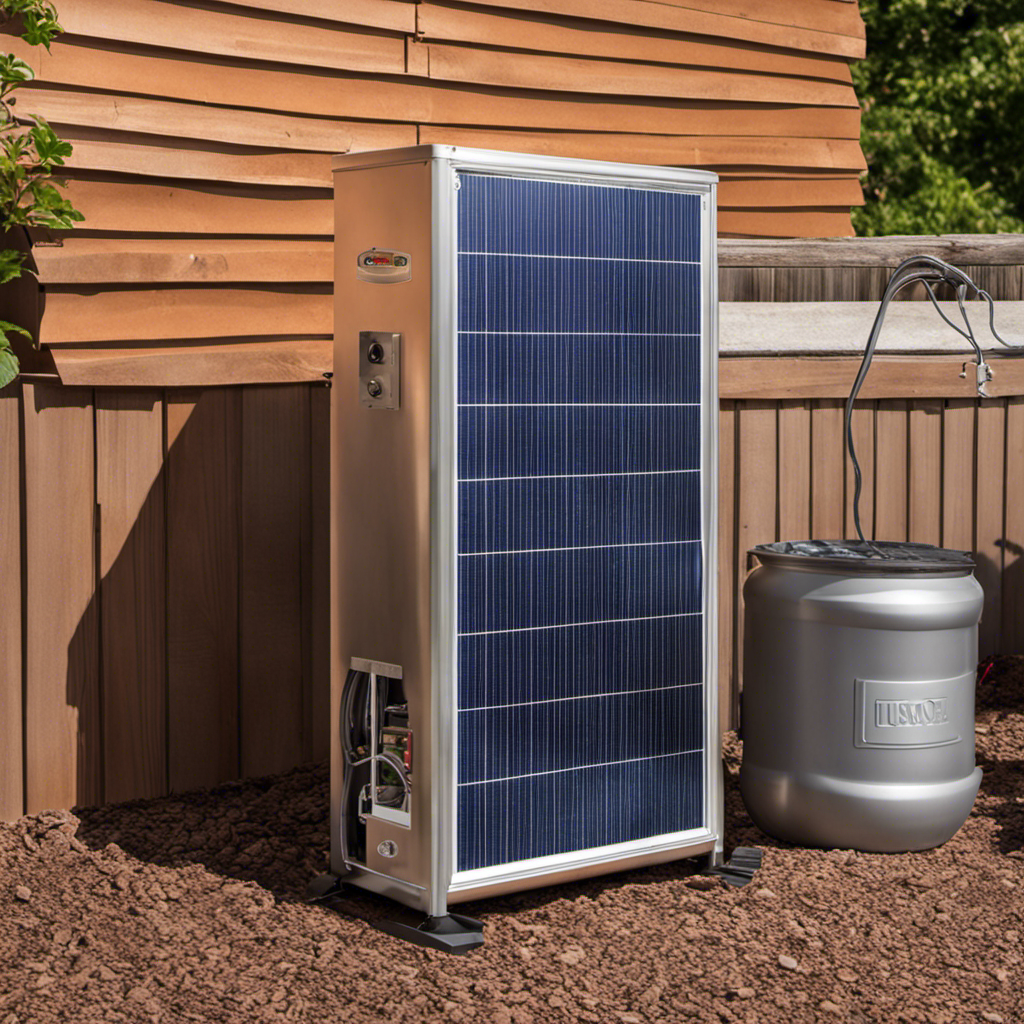 An image that showcases a step-by-step guide on storing energy from a soda can solar heater