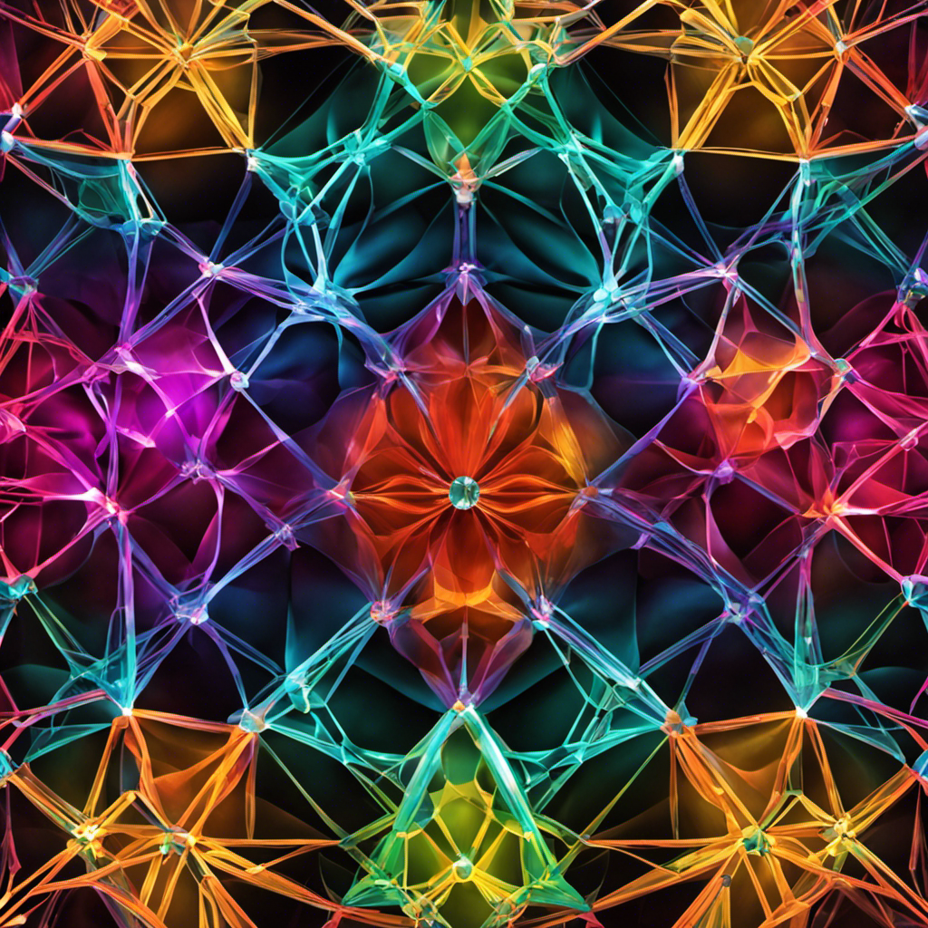 An image showcasing a crystal lattice structure with opposite charges arranged in a symmetrical pattern