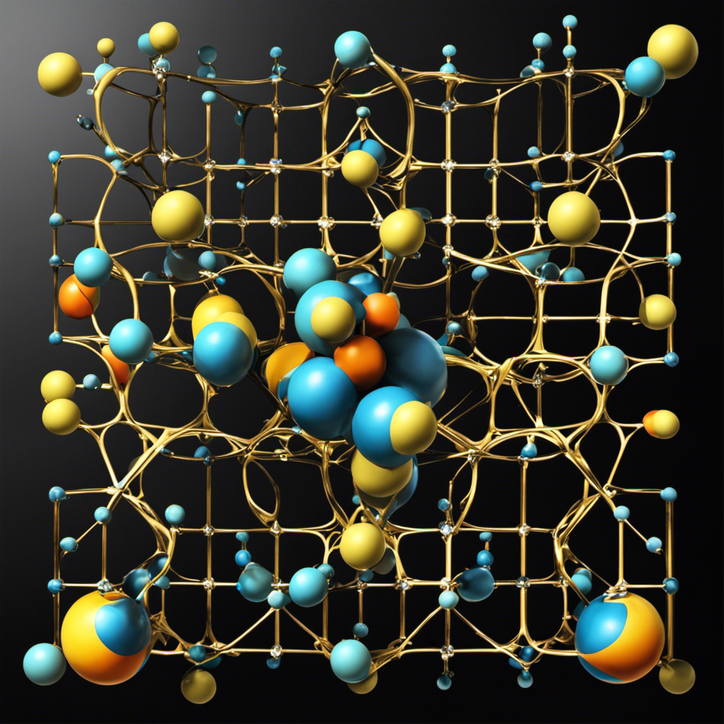 An image showcasing a series of oxygen atoms arranged in a lattice structure