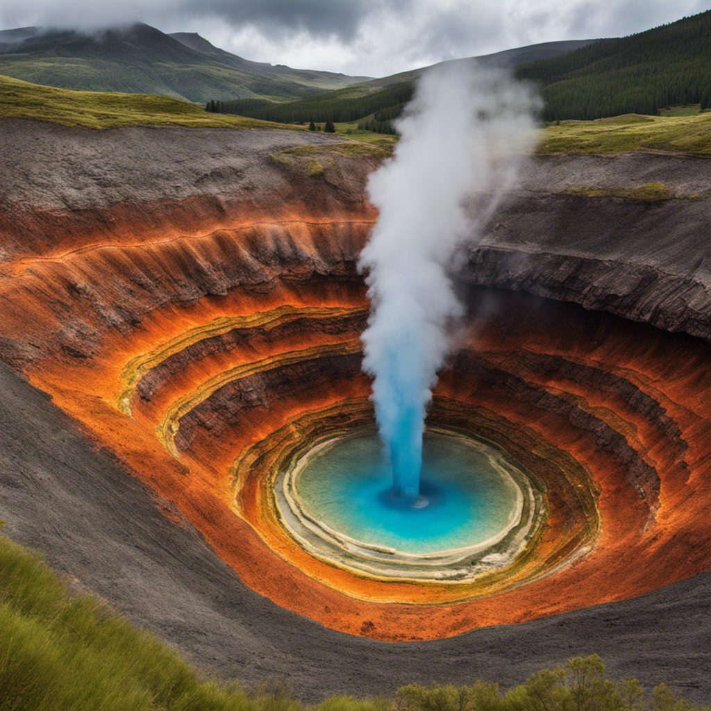 An image capturing the intricate process of geothermal energy formation