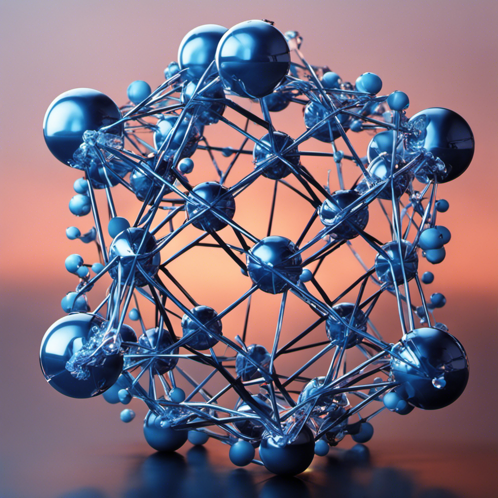 An image depicting a crystal structure of ions held together by electrostatic forces