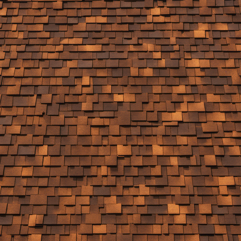 An image showcasing a residential rooftop adorned with sleek solar powered shingles