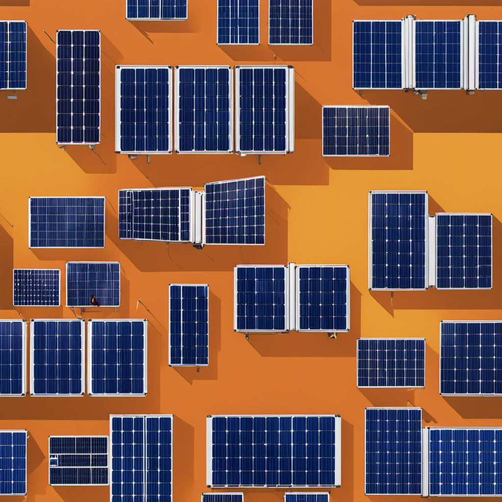 An image showcasing various types of solar panels, each with distinct shapes, sizes, and colors, arranged neatly on a rooftop against a clear blue sky, highlighting the diversity and options available for homeowners looking to choose the perfect solar panel for their home