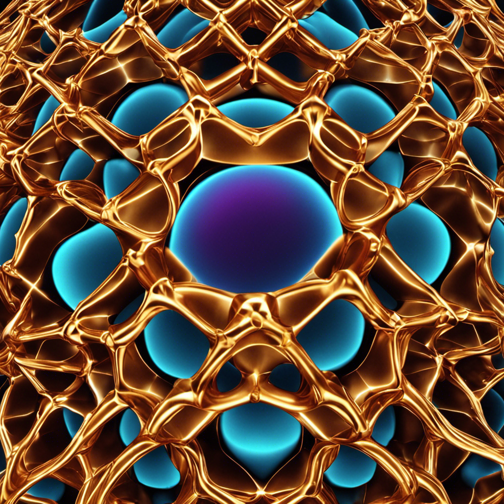 An image showcasing a crystal lattice structure with ions of different sizes and charges, meticulously arranged in a repeating pattern