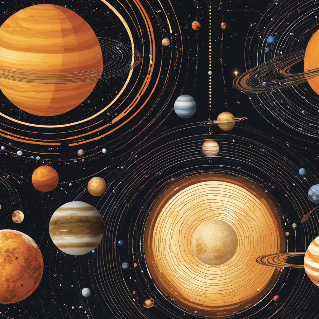 An image showcasing intricate, interconnected solar system case studies, with orbiting planets, detailed charts, and scientists analyzing data, epitomizing the cutting-edge advancements and potential of future solar system exploration