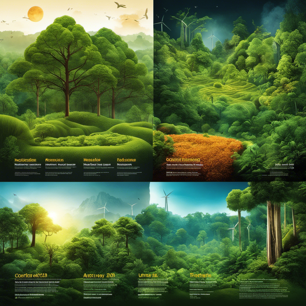 An image showcasing the evolutionary journey of biomass as a renewable energy source