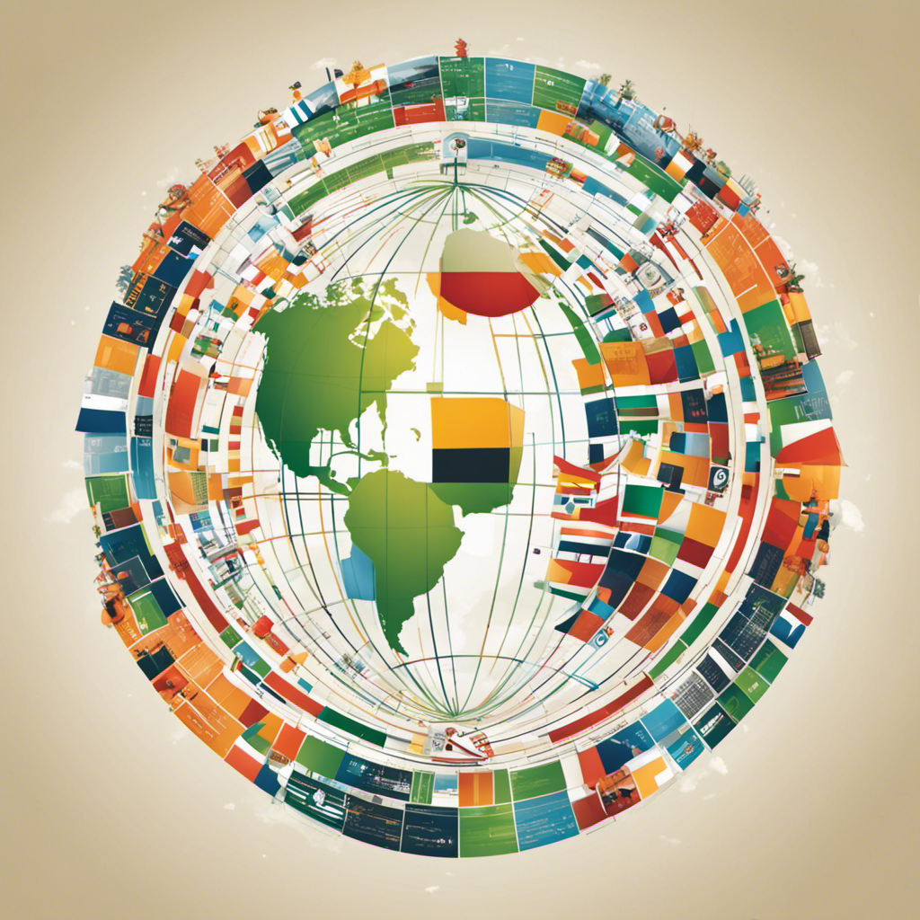 An image showcasing a globe surrounded by interconnected lines representing international agreements, with the Paris Agreement at the center