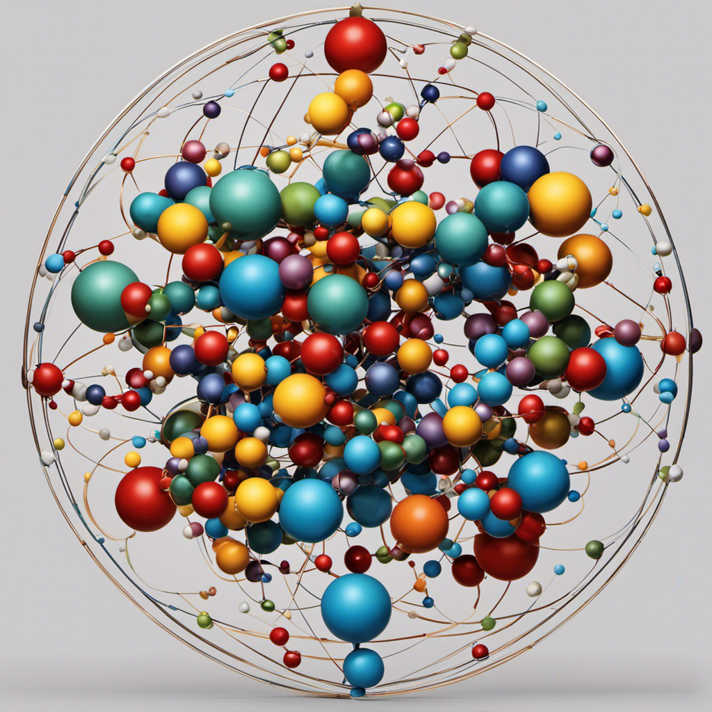 An image showcasing a diverse array of atoms with varying numbers of neutrons, elegantly arranged in a circular formation, symbolizing the concept of isotopes and their significance in understanding atomic structure