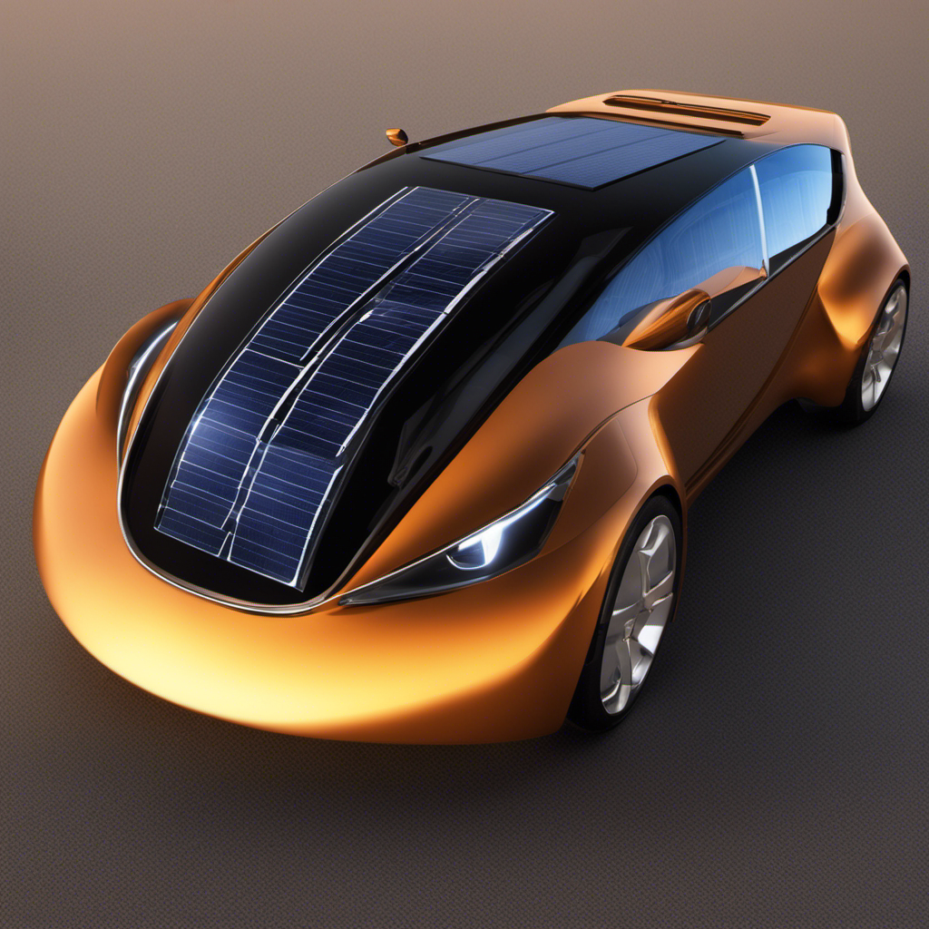 An image that showcases the intricate energy transformations occurring in a solar-powered car, capturing the seamless conversion of radiant solar energy into electrical energy, and further transformed into kinetic energy propelling the car forward