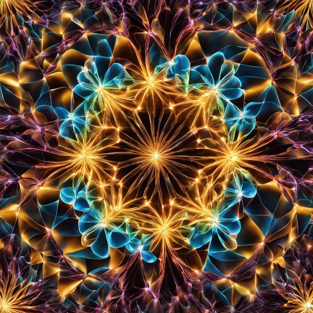 An image showcasing a crystal lattice structure with vibrant, tightly packed ions arranged in an orderly manner