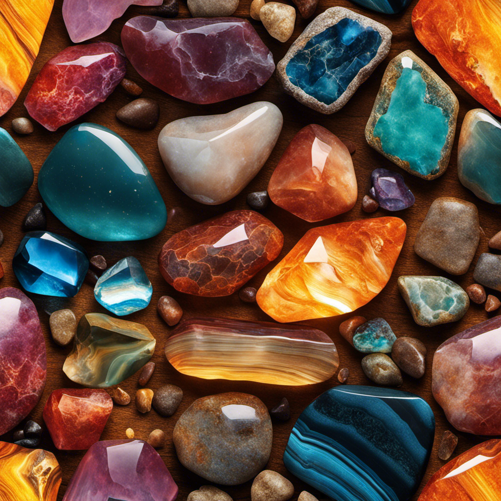 An image capturing the mesmerizing phenomenon of stones/minerals reacting to solar energy