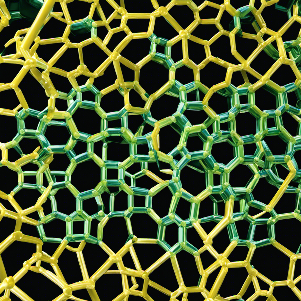 An image showcasing the ionic bond between potassium (K) and chlorine (Cl) atoms in a KCl crystal lattice, with the atoms arranged in a repeating pattern, depicting the concept of KCl lattice energy