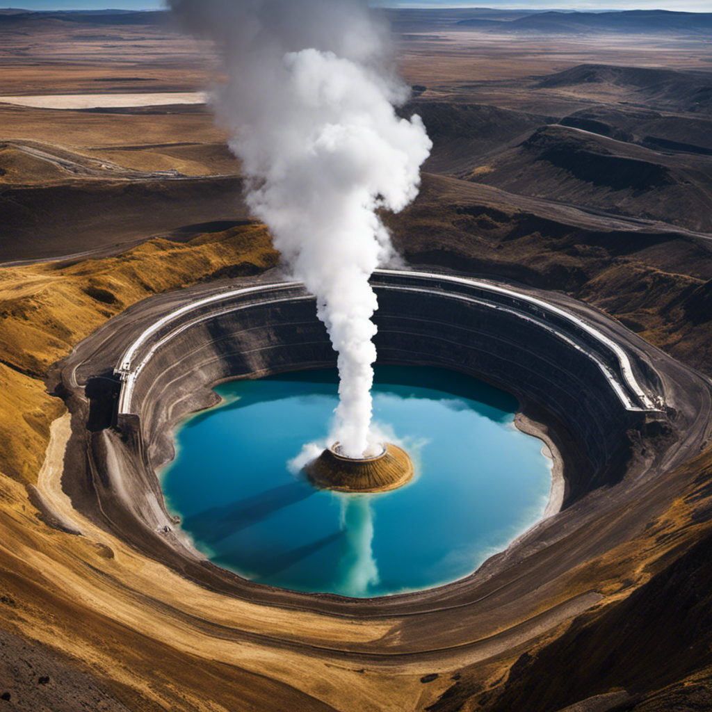 An image showcasing the Earth's geothermal energy as a form of mechanical energy