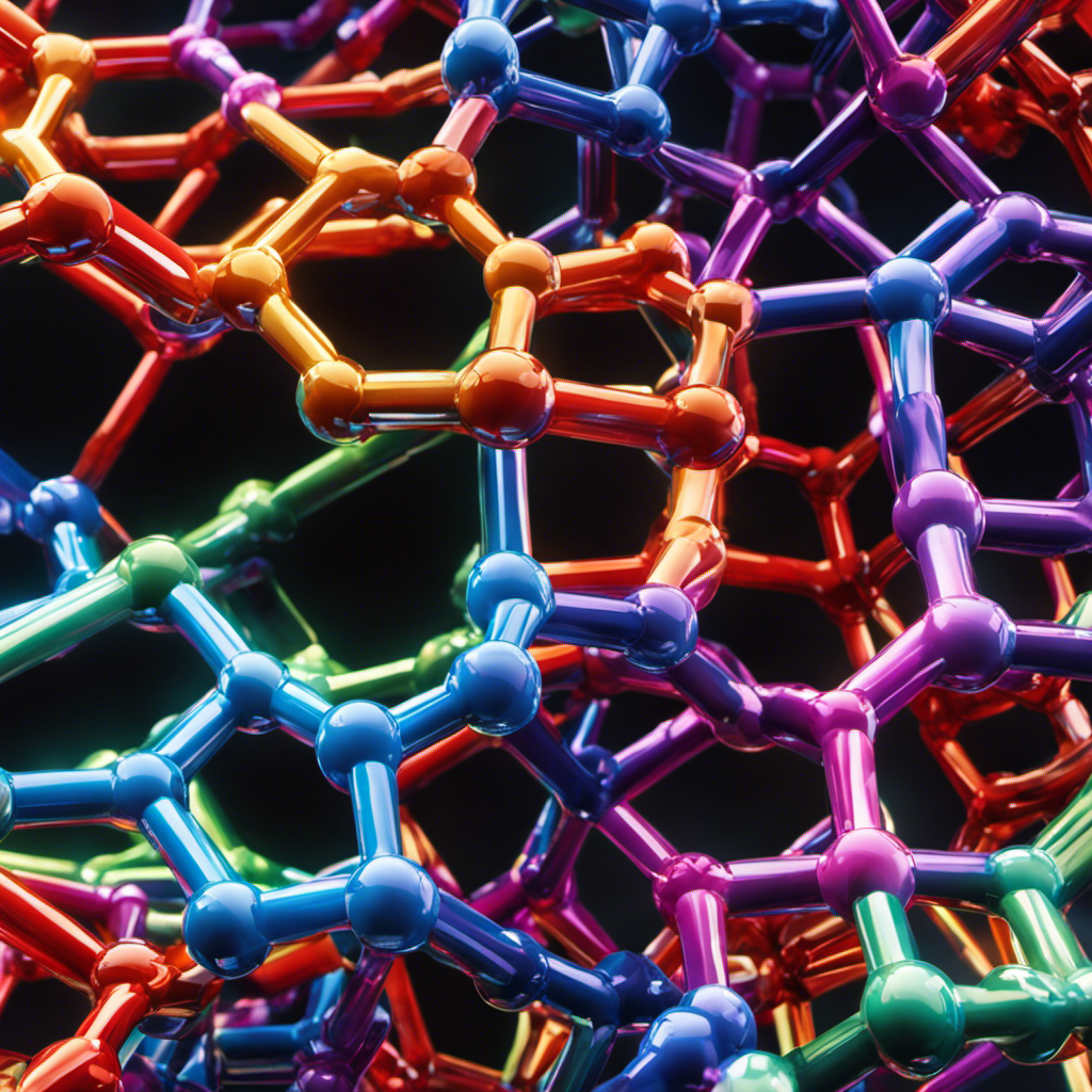An image showcasing a crystal lattice structure of RbCl, with Rb+ cations and Cl- anions arranged in a three-dimensional pattern