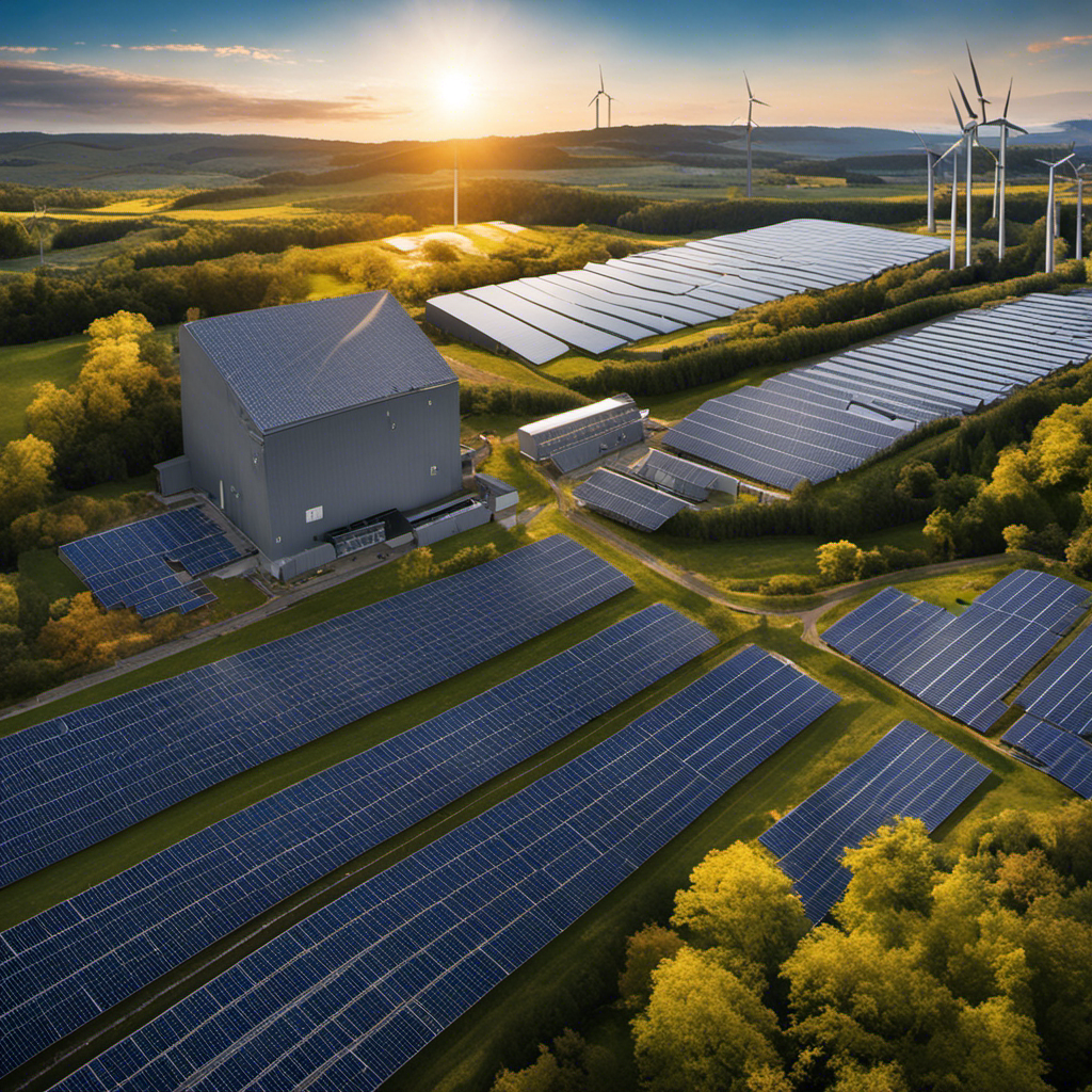 An image that showcases the contrasting landscapes of a traditional coal power plant and a solar farm, emphasizing the shift in energy sources and highlighting the current state of the solar energy industry