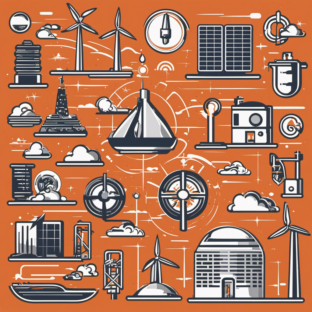 An image featuring an assortment of diverse icons representing various energy sources, such as a solar panel, water waves, wind turbine, and geothermal symbol, symbolizing the diverse measurement term used for different energy types