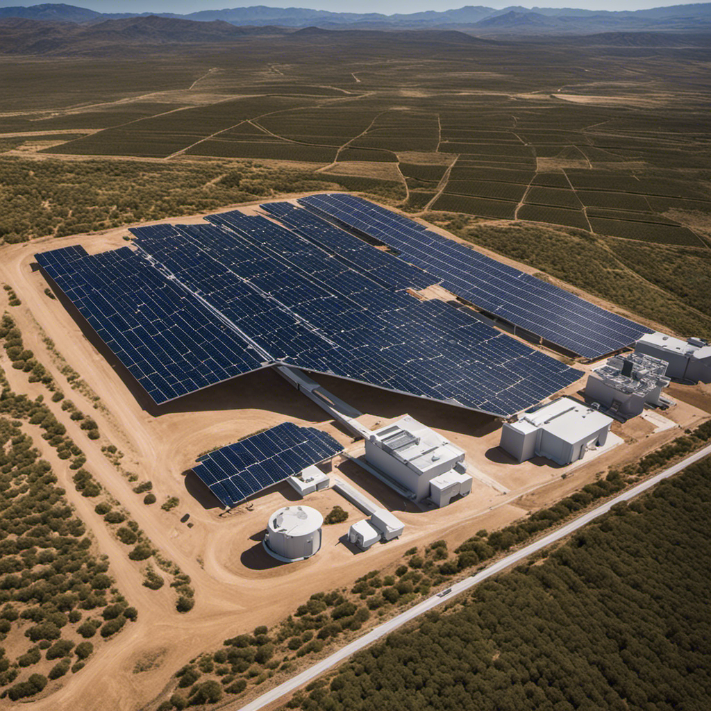 An image that shows the intricate network of massive lithium-ion batteries, interconnected with solar panels, forming Spain's first solar power plant