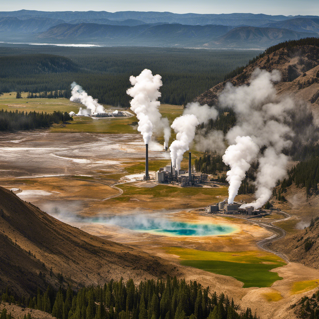 An image depicting the diverse landscape of the United States, showcasing geothermal energy hotspots