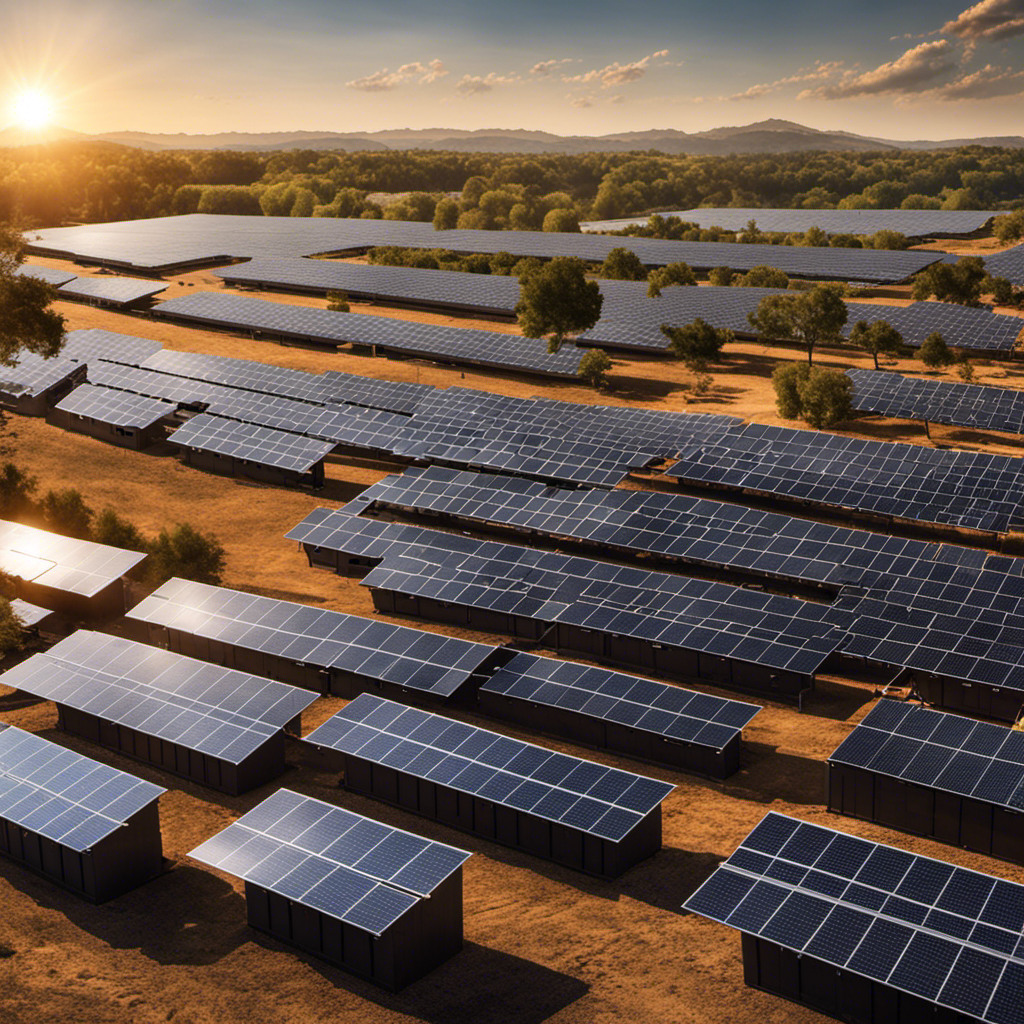 A visually captivating image that depicts the storage challenges of solar energy