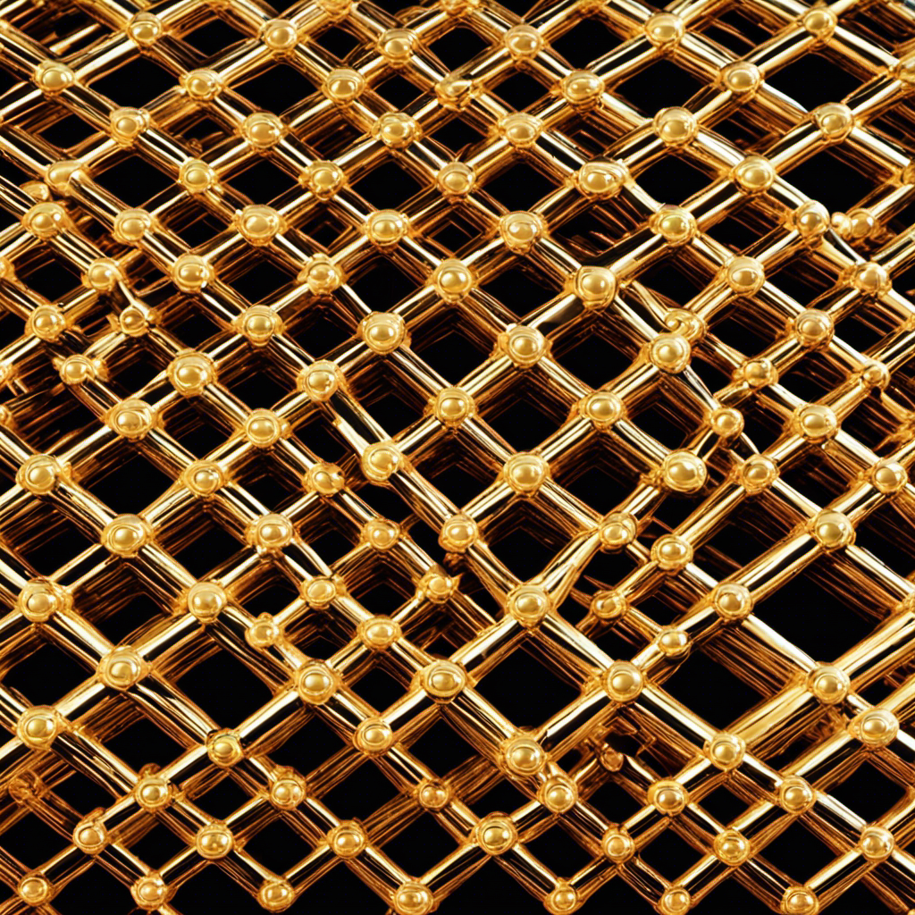 An image showcasing a crystal lattice structure of Ammonium Chloride, with water molecules surrounding it, depicting the competition between the strong lattice energy and the hydration energy