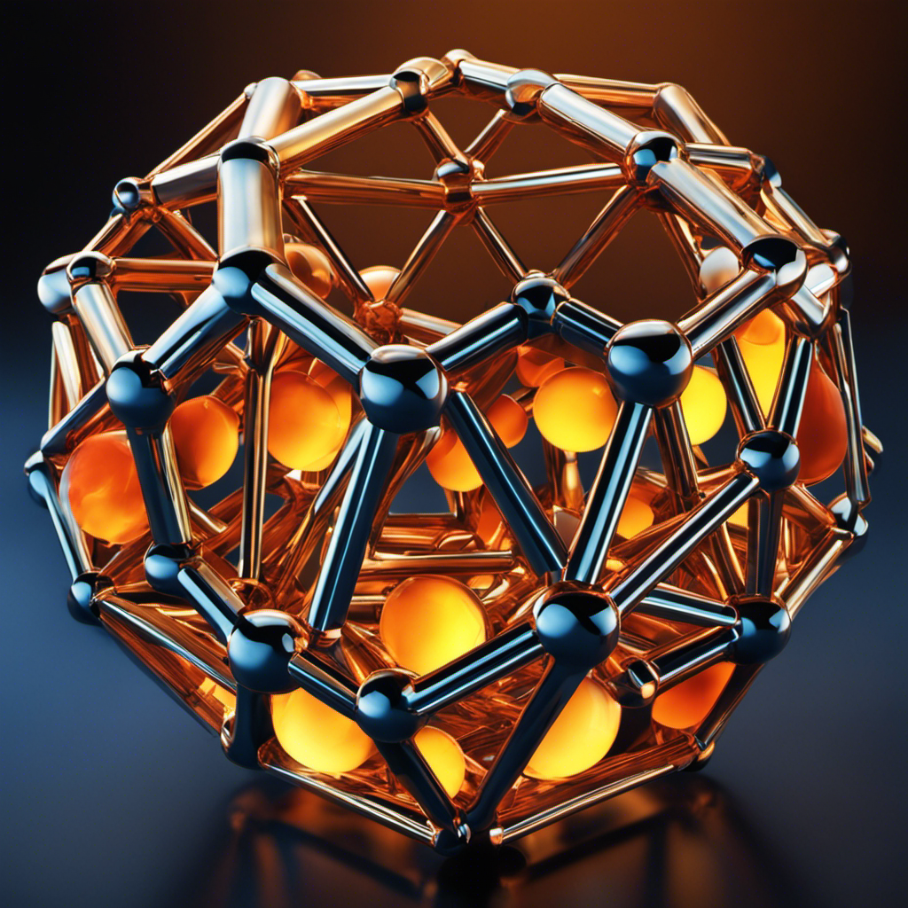 An image depicting a vibrant crystal lattice structure composed of various ionic compounds