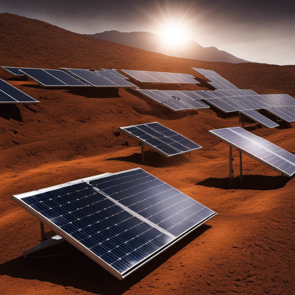 An image that depicts a solar panel covered in thick layers of dust and dirt, hindering its ability to harness sunlight effectively