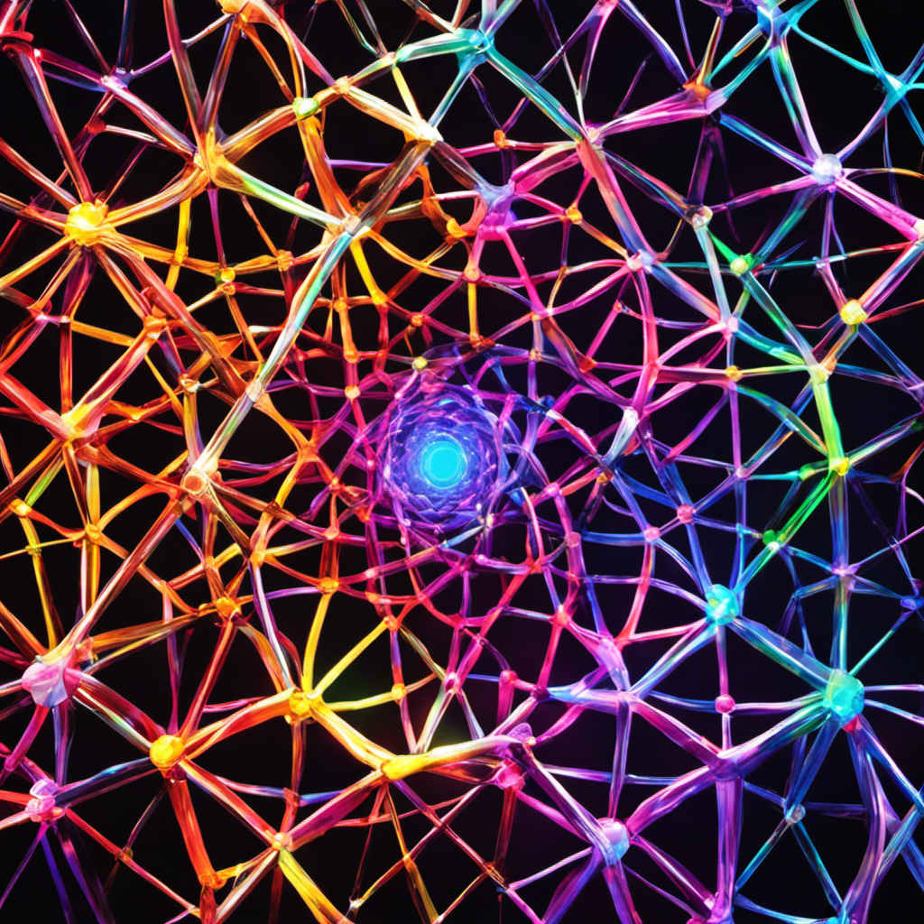 An image depicting various factors influencing lattice energy, such as ionic radius, charge, and crystal structure, using vibrant colors to emphasize their significance