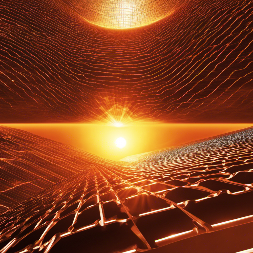 An image illustrating the intricate process of solar energy heating the Earth's surface