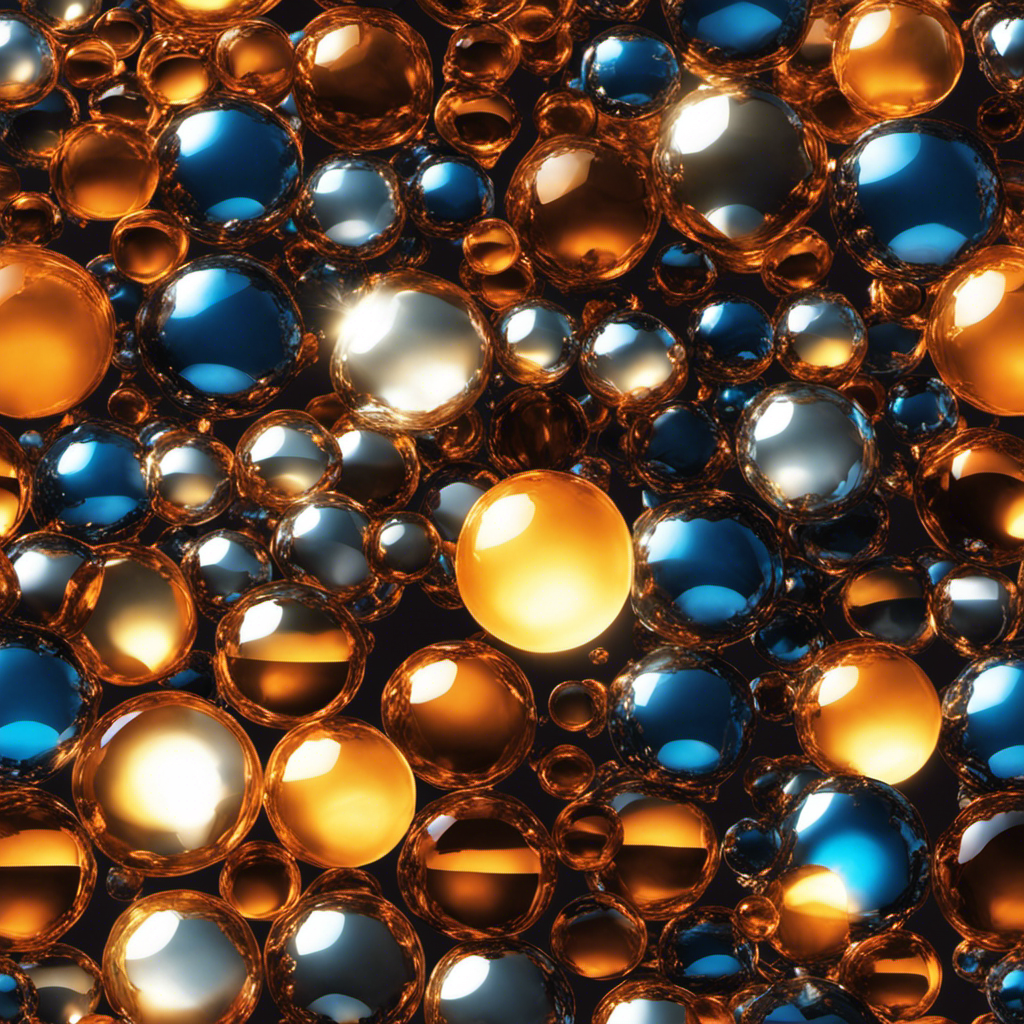 An image showcasing various substances, such as silicon, silver, and graphene, elegantly refracting and dispersing sunlight