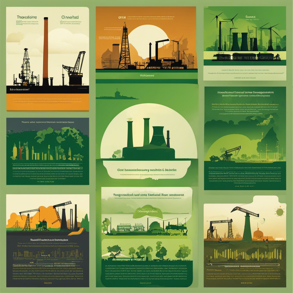 An image showcasing a timeline of significant historical events such as the Industrial Revolution, oil crises, and environmental disasters, symbolizing the progression towards the recognition of green technology's crucial role in sustainability